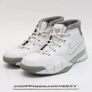 [US 8] NIKE ZOOM KOBE BRYANT 1 WHITE SHARK 2006 Basketball Shoes Vintage Rare